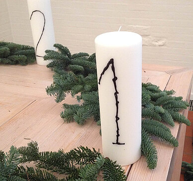 Det første lys i adventskransen
