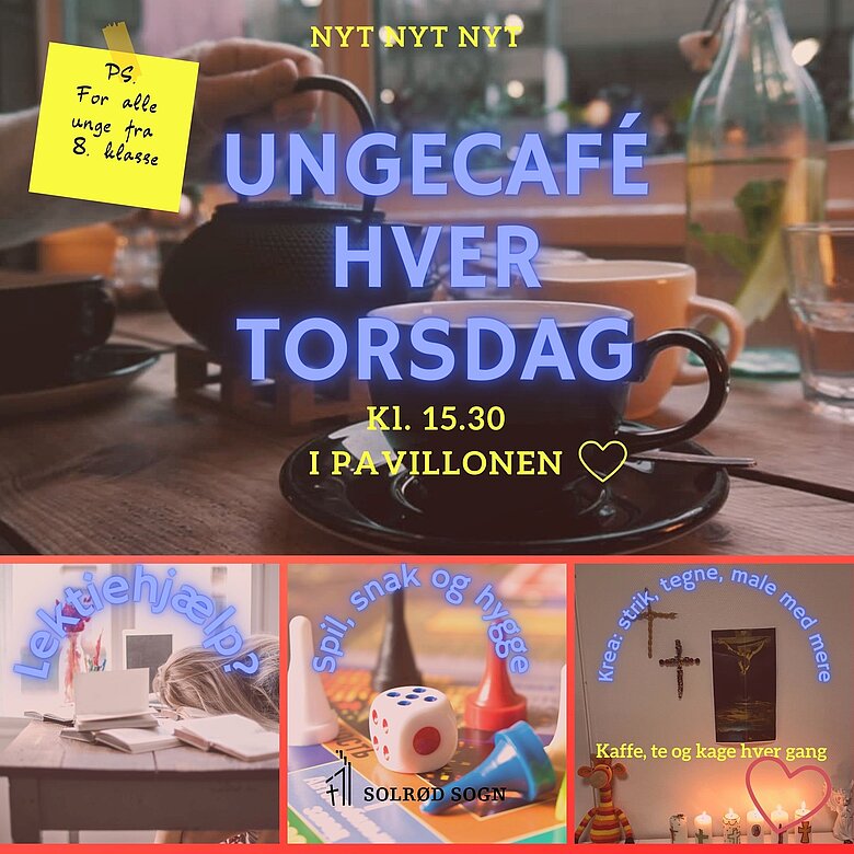 Plakat om ungecafé